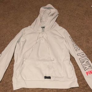 Super cute sweatshirt with cross tie from PINK